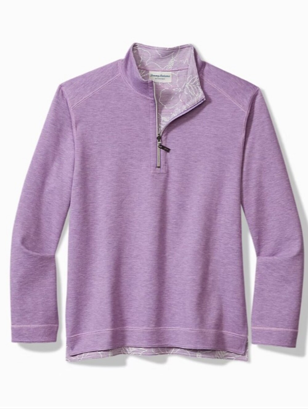 Tommy Bahama Coasta Beach Reversible Half-Zip Sweatshirt Size M Purple